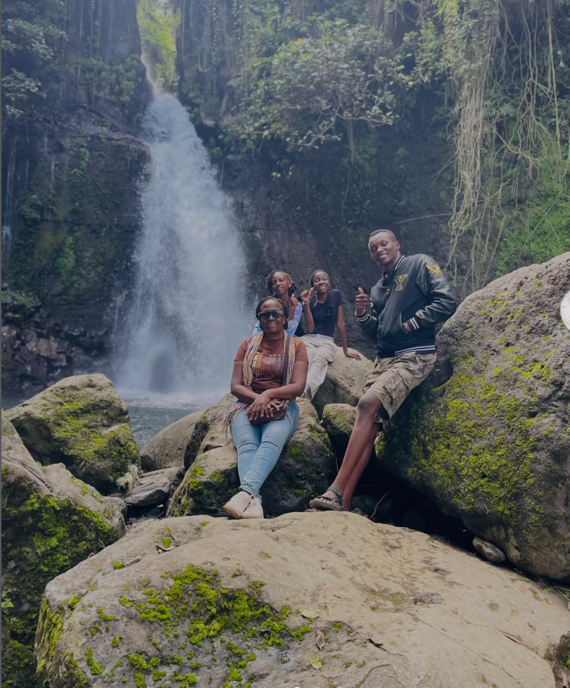 Guests at Materuni Waterfall